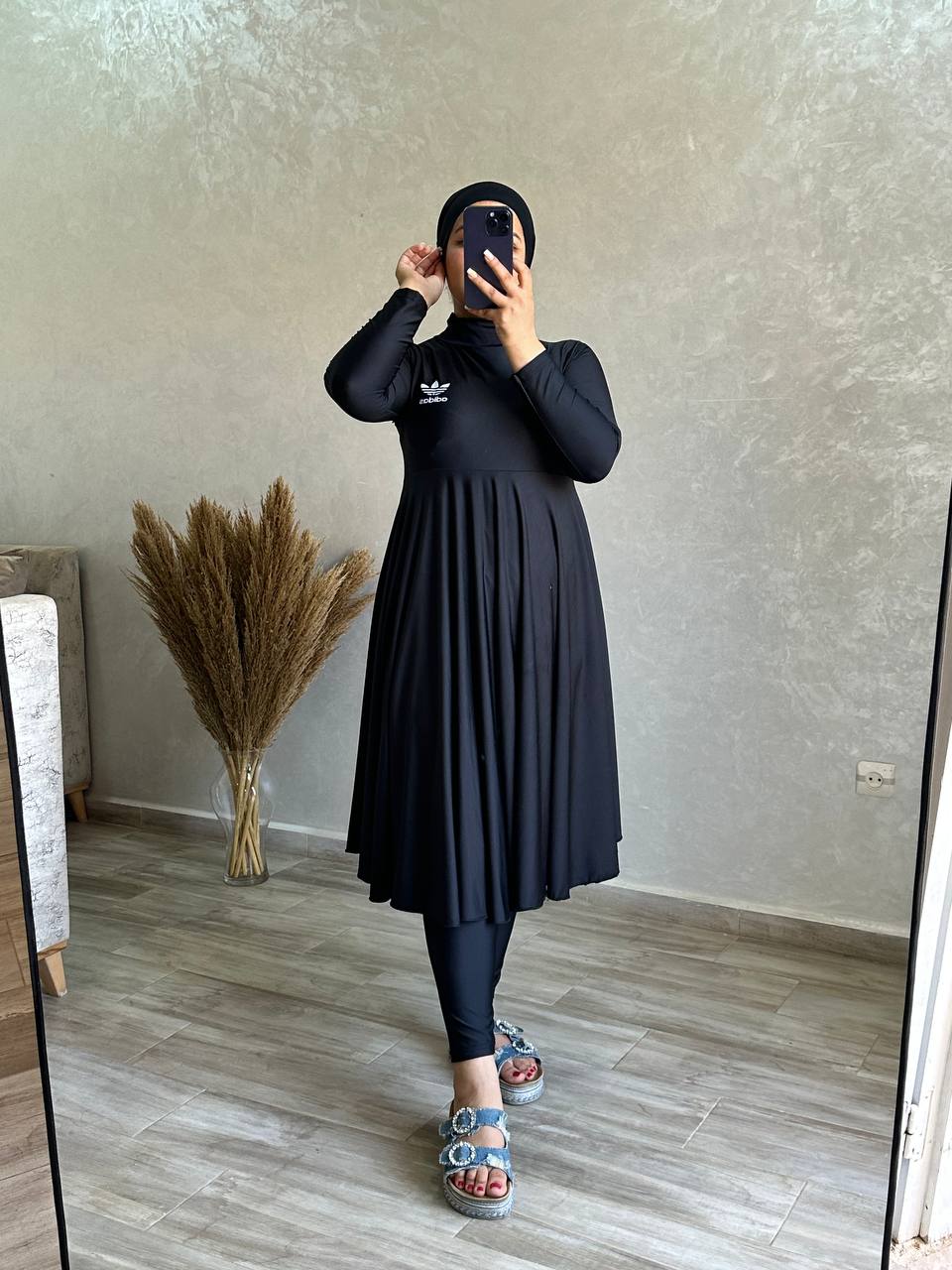 Burkini noire 3 Pièces بوركيني