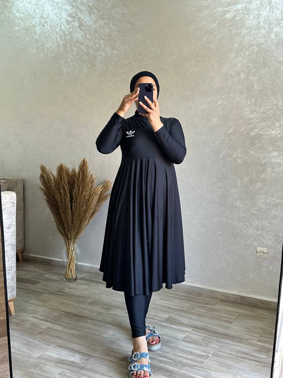 Burkini noire 3 Pièces بوركيني
